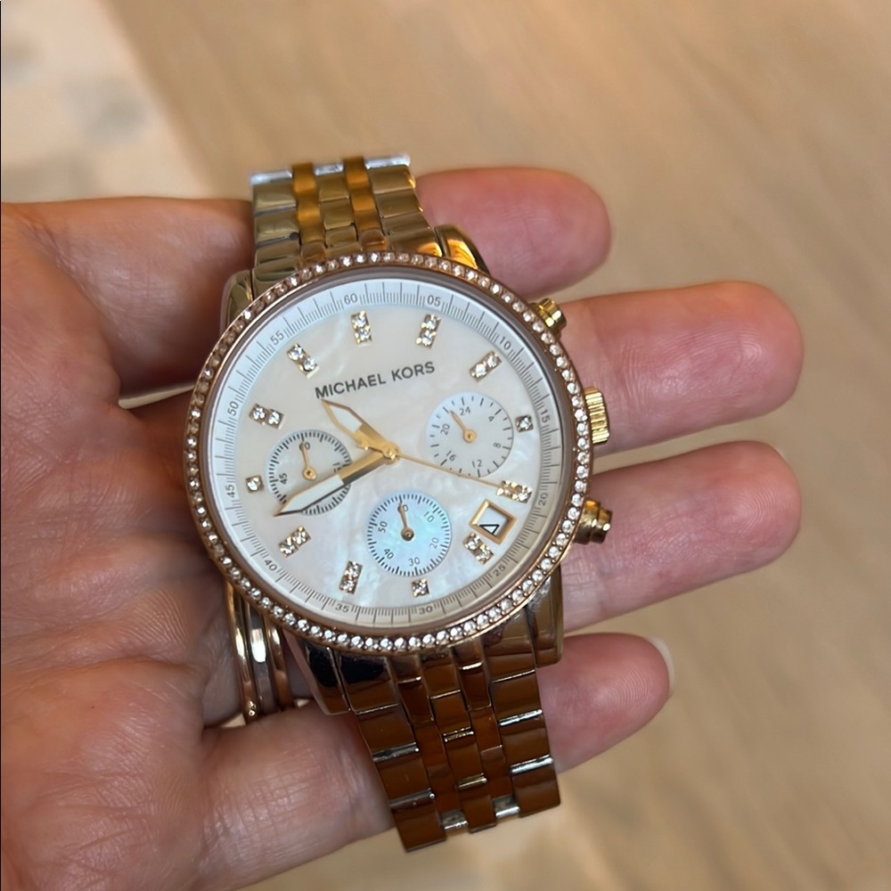 Michael Kors Gold and Silver Watch